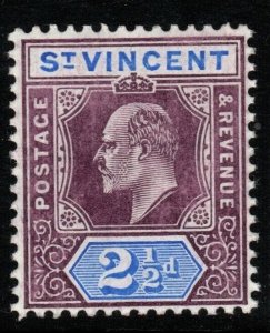 ST.VINCENT SG88 1906 2½d DULL PURPLE & BLUE MTD MINT