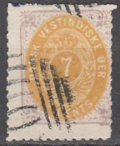 Danish West Indies #9  Used CV $95.00  (A13995)