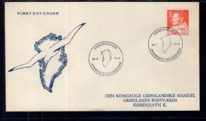 Greenland 61 Typed FDC