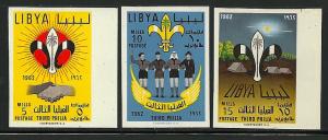 Libya # 225 a,b,c, Mint Hinge. CV $ 15.00