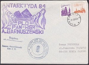 POLAND ANTARCTIC EXPEDITION 1985 ship cover - Penguin cachets etc..........a2957