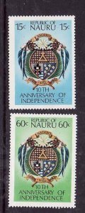 Nauru-Sc#159-60- id9- unused LH set-oat of Arms-1978-