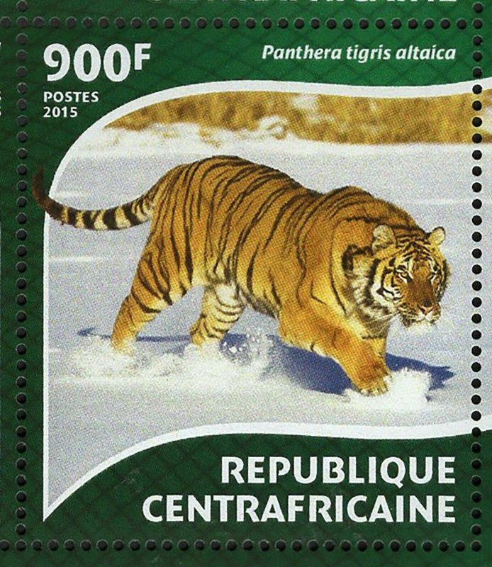 Tigers Stamp Panthera Tigris Sumatrae Altaica Corbetti S/S MNH #5445-5448 
