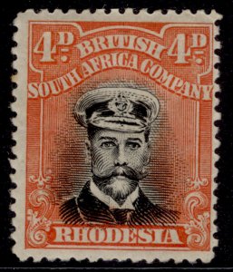 RHODESIA GV SG261, 4d black & orange-red, M MINT. Cat £28.