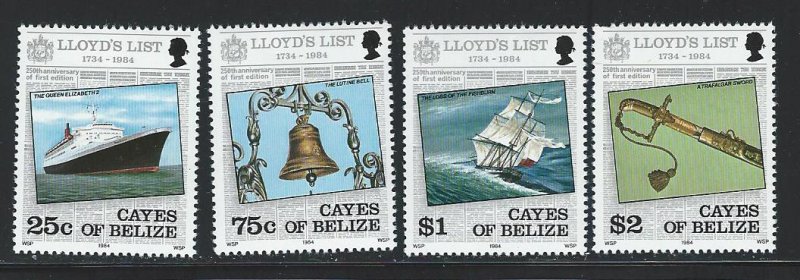 Cayes of Belize  mnh sc 10-13