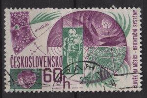Czechoslovakia 1967 - Scott 1456 used - 60h, Space research 