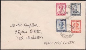 SOUTHERN RHODESIA 1947 Victory set on FDC - Melsetter cds..................B3546