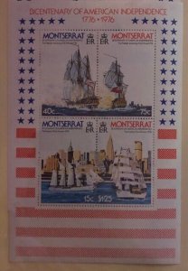 Souvenir Sheet Scott Montserrat #362a NH