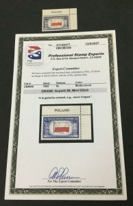 MOMEN: US #909 MINT OG NH **PSE GRADED CERT SUP-98** #31198