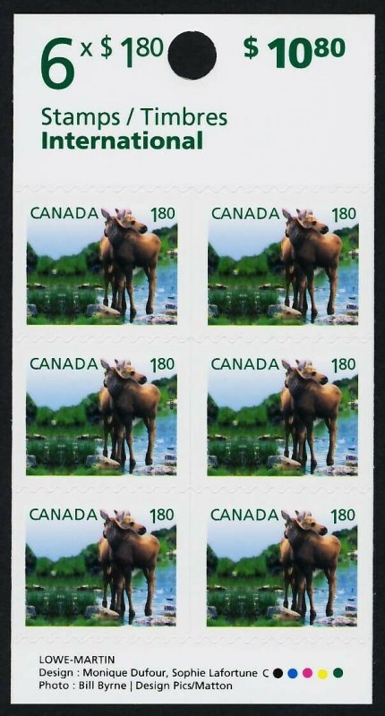 Canada 2512a Booklet MNH Baby Animals, Moose