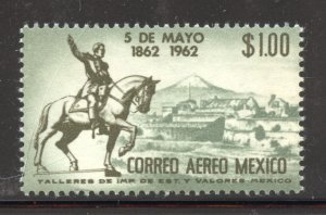 Mexico Scott C260 MNHOG - 1962 Battle of Puebla Centenary - SCV $0.60