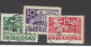 Sweden SC#239-241 Used F-VF...fill Great spot(s)...