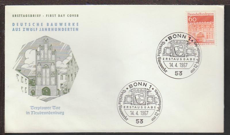 Germany 944 Architecture 1967 U/A FDC 