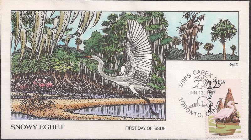Set of 50 Collins Hand Painted FDCs for the 1987 North American Wildlife Issue