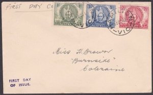 AUSTRALIA 1946 Mitchell set on FDC..........................................z858