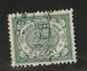 Netherlands Indies  Scott 41 used 1902-09 Numeral