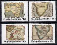 Bophuthatswana 1992 Old Maps (2nd series) set of 4 unmoun...