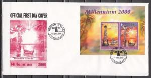 Solomon Is., Scott cat. 893. Lighthouses s/sheet. First Day Cover. 6