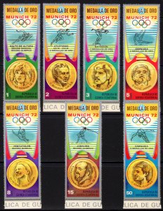 Equatorial Guinea 1972 Mi#163/169 SUMMER OLYMPIC MEDALS Set (7) MNH