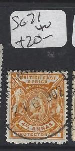 BRITISH EAST AFRICA (P3103B) QV LION  4 1/2A SG 71  VFU