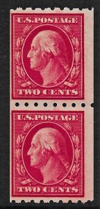 US 1910 Sc. #391 F/VFNH pair Cat Val $240.00