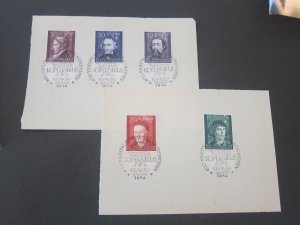 Germany 1942 Sc NB19-23 set First day on paper  OurRef:1521