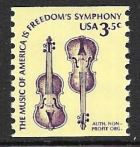 USA 1980-81 3.3c VIOLINS  Amercana Series Coil Sc 1813 MNH