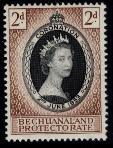 BECHUANALAND PROTECTORATE QEII SG142, 2d black & brown, NH MINT.