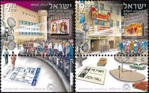 ISRAEL 2010 - Cinemas in Eretz-Israel set of 2 Stamps - Scott# 1839-40 - MNH