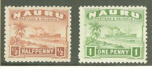 Nauru #17-18 Unused Single