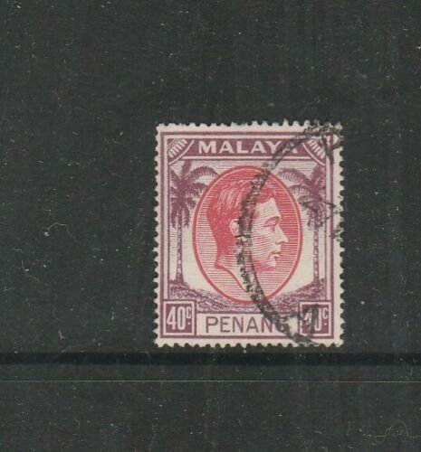 Malaya Penang 1949/52 GV1 40c Used SG 18 