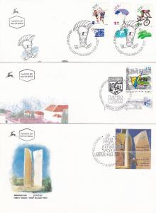 Israel First Day Covers - Fourteen Covers for 1996 Year,