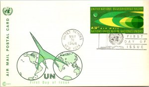 United Nations, New York, Government Postal Card, Worldwide First Day Cover