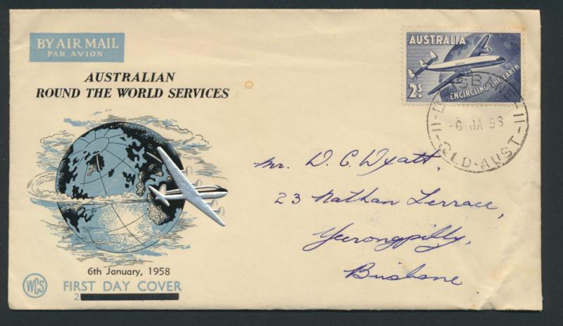 1958 First Round the World Flight Cover  AAMC 1386 SPECIAL - please read deta...