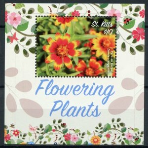 St Kitts Flowers Stamps 2016 MNH Flowering Plants Persian Carpet Flora 1v S/S