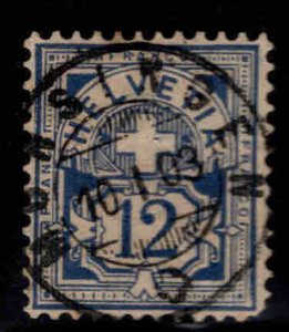 Switzerland Scott 74 used  from 1882-1899 numeral set