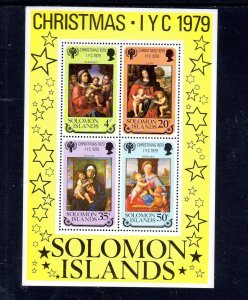 SOLOMON ISLANDS #416a 1979 CHRISTMAS MINT VF NH O.G S/S4 aa