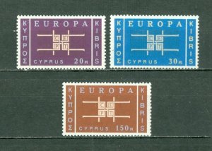 CYPRUS 1962 EUROPA #229-231...SET...MINT VERY LH