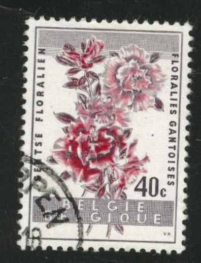 Belgium Scott 540 used  1960 Ghent Flower stamp