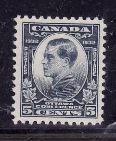 Canada-Sc#193-Unused hinge 5c dull blue-Prince of Wales-og-1932-Cdn134-