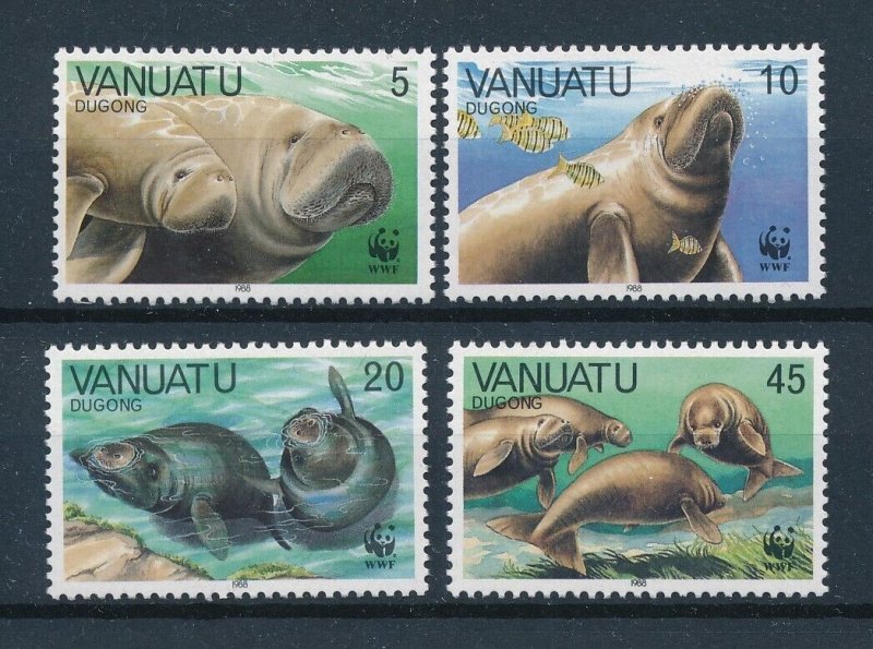 [110769] Vanuatu 1988 Marine life WWF Dugongs  MNH