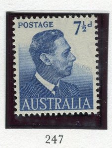 AUSTRALIA; 1951-52 early GVI issue MINT MNH unmounted 7.5d. value