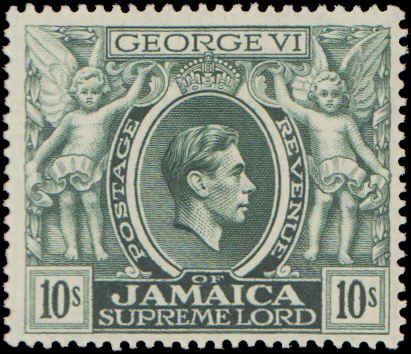 Jamaica #128, Incomplete Set, High Value, 1938, Hinged