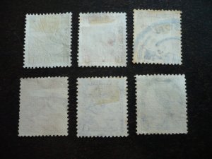 Stamps - New Zealand - Scott# 185-188,190,196 - Used Partial Set of 6 Stamps