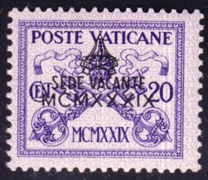 Vatican Italy Scott 63  F+  mint OG H.