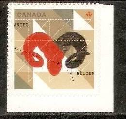 Canada Art Painting Aries Belier Astrological Signs MNH # 3050