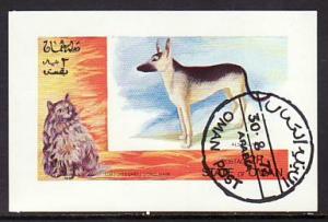 Oman Cat and Dog Souvenir Sheet CTO NH