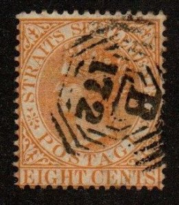 Straits Settlements 13a Used