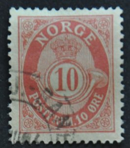 DYNAMITE Stamps: Norway Scott #51  – USED