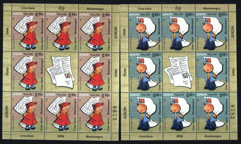 087 - MONTENEGRO 2008 - Europa Cept - Letter - Mini Sheet MNH